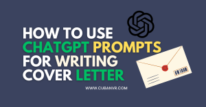 chatgpt for writing cover letter