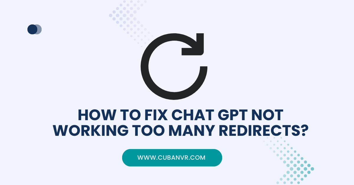 chatgpt too many redirect